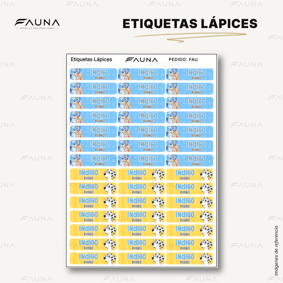 Perrita Aventurera 🐾 - Etiquetas Escolares Premium Personalizadas