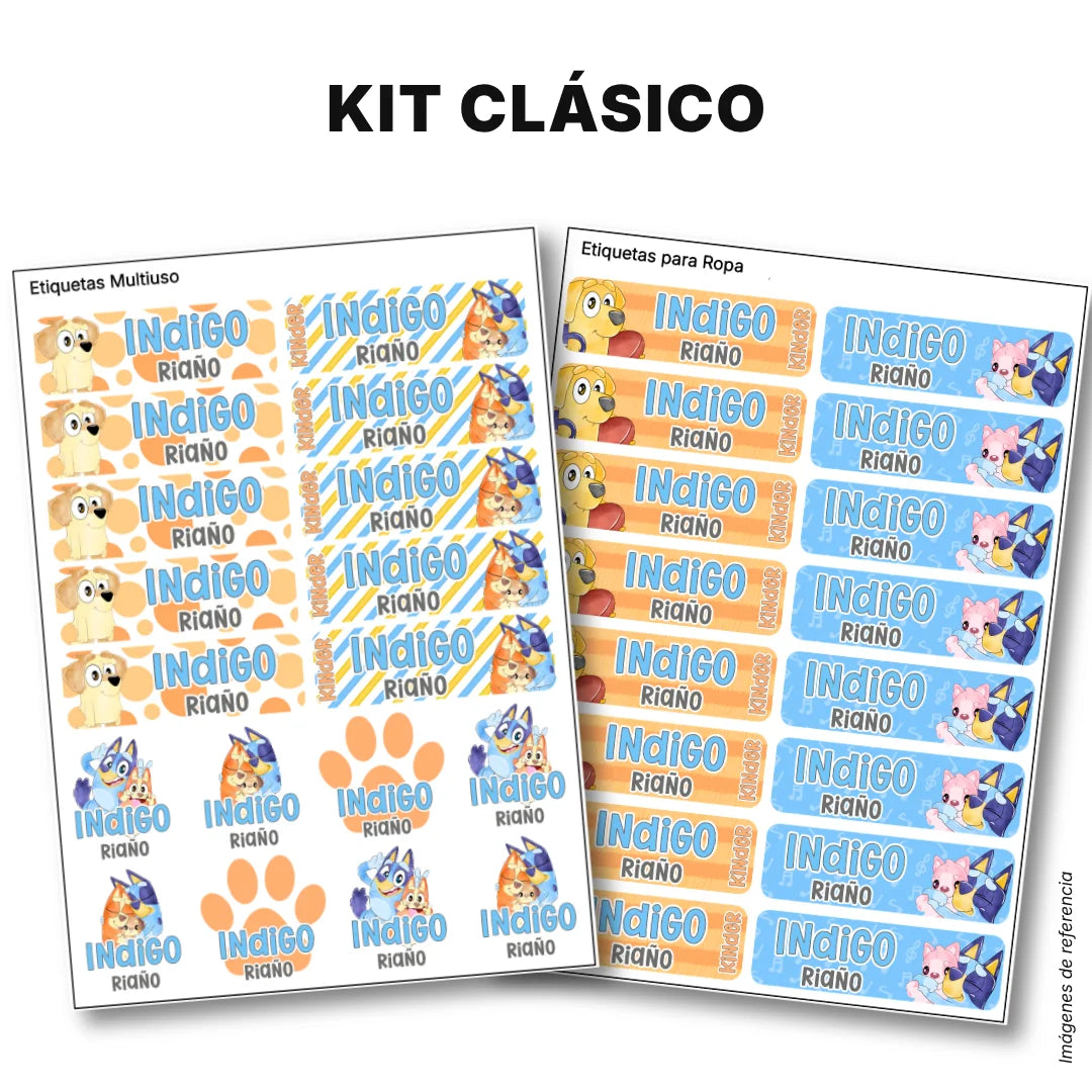 Perrita Aventurera – Etiquetas Escolares Personalizadas