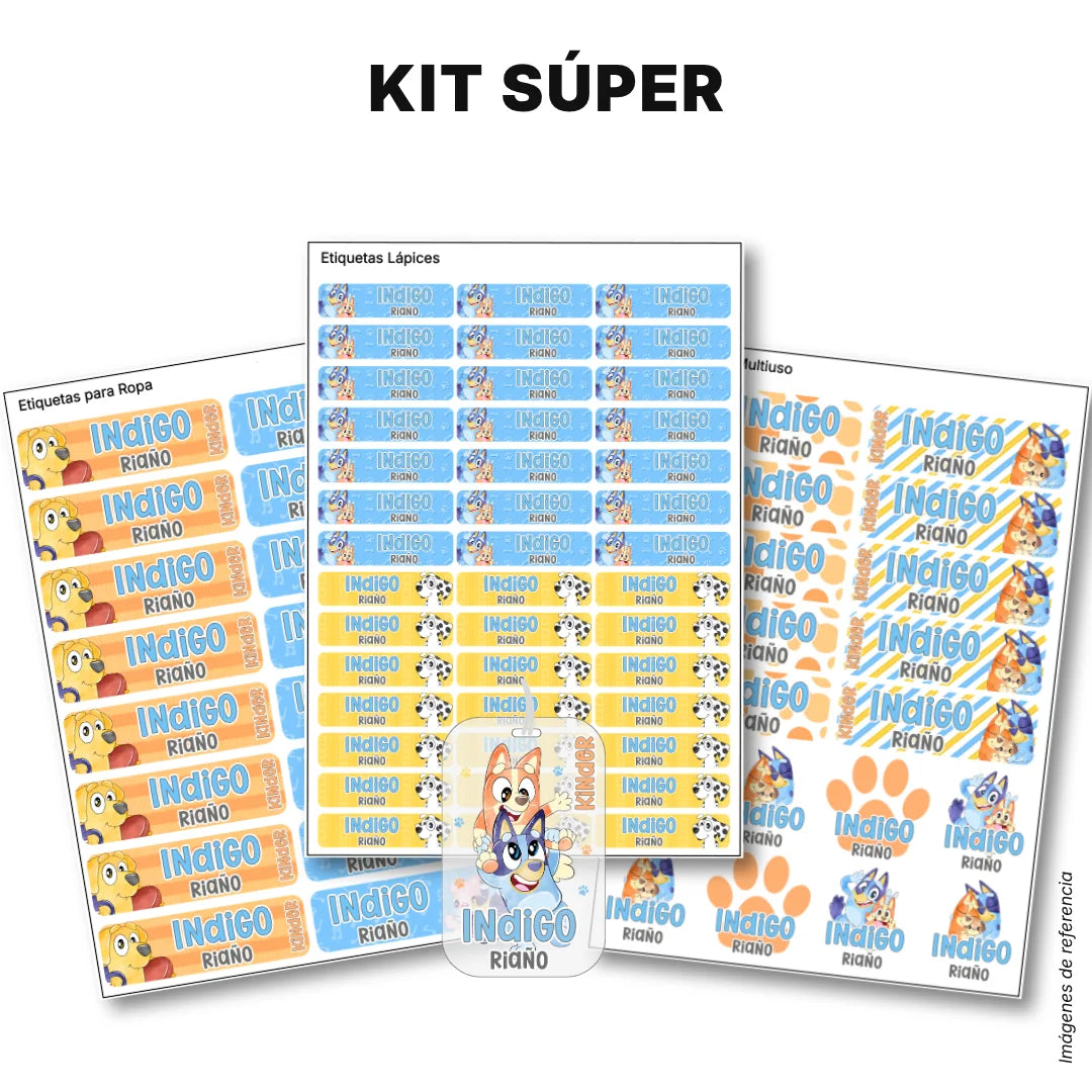 Perrita Aventurera – Etiquetas Escolares Personalizadas