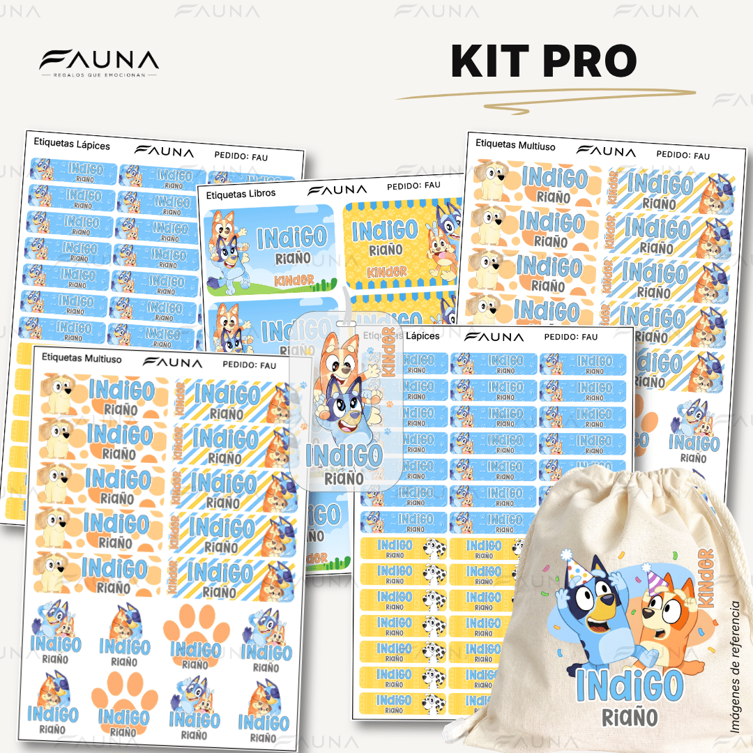 Perrita Aventurera 🐾 - Etiquetas Escolares Premium Personalizadas