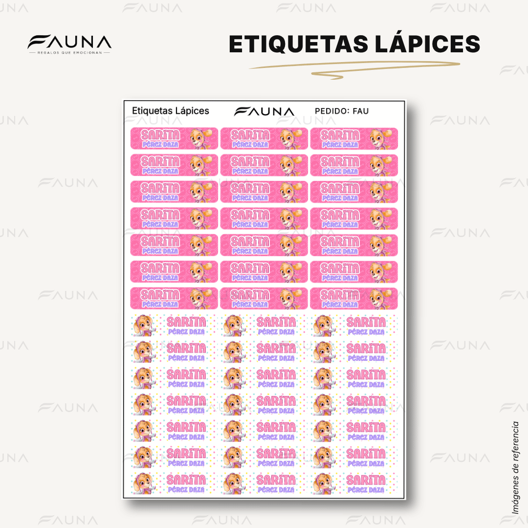 Perrita Piloto Aventurera 💗 - Etiquetas Escolares Premium Personalizadas