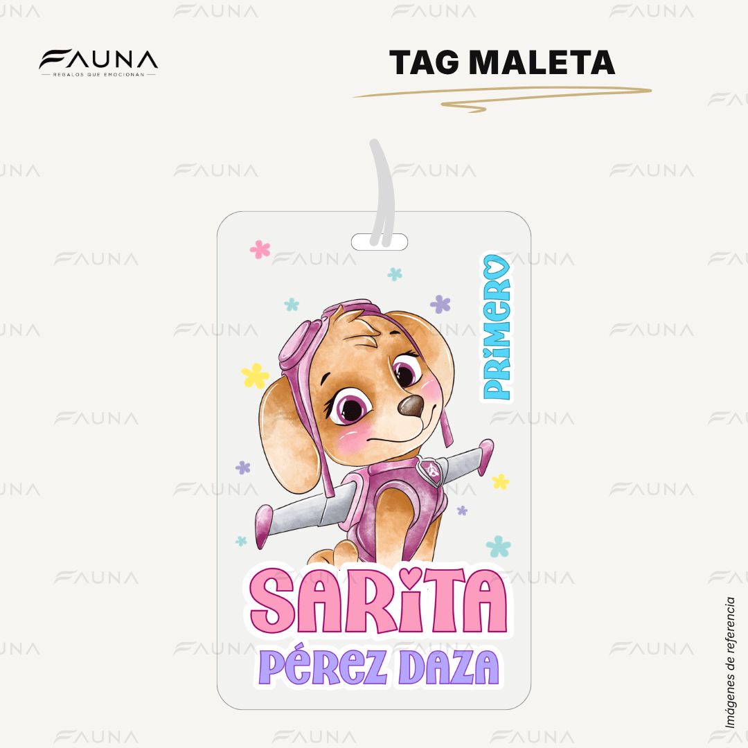 Perrita Piloto Aventurera 💗 - Etiquetas Escolares Premium Personalizadas
