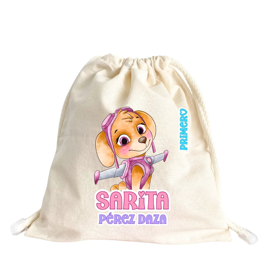 Perrita Piloto Aventurera – Tula Multiusos Personalizada