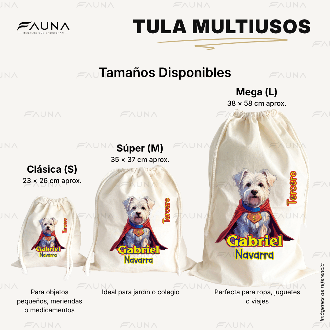 Perro Súper Héroe 🐶 - Etiquetas Escolares Premium Personalizadas