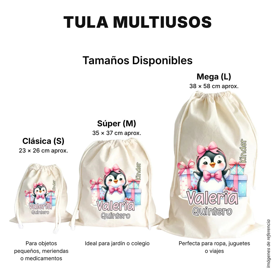 Pingüina – Tula Multiusos Personalizada