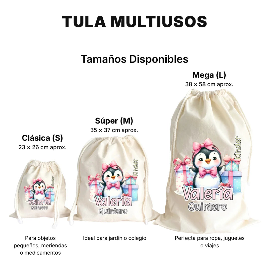 Pingüina – Tula Multiusos Personalizada