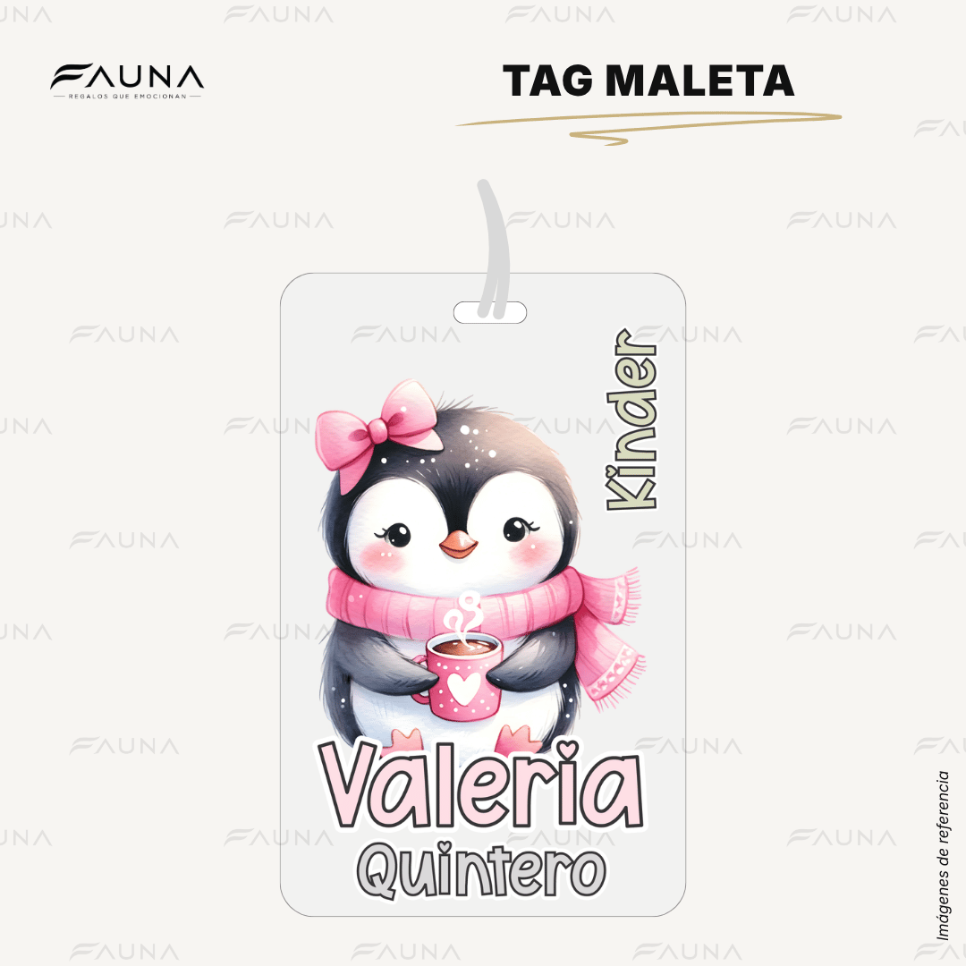 Pingüina 🐧 - Etiquetas Escolares Premium Personalizadas