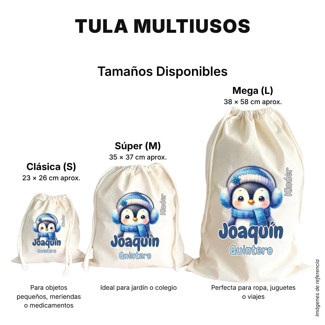 Pingüino – Tula Multiusos Personalizada