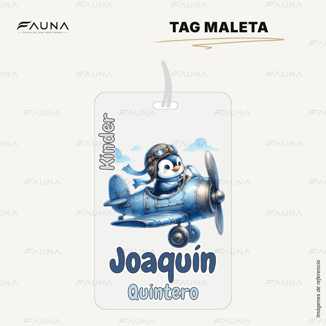 Pingüino ❄️ - Etiquetas Escolares Premium Personalizadas