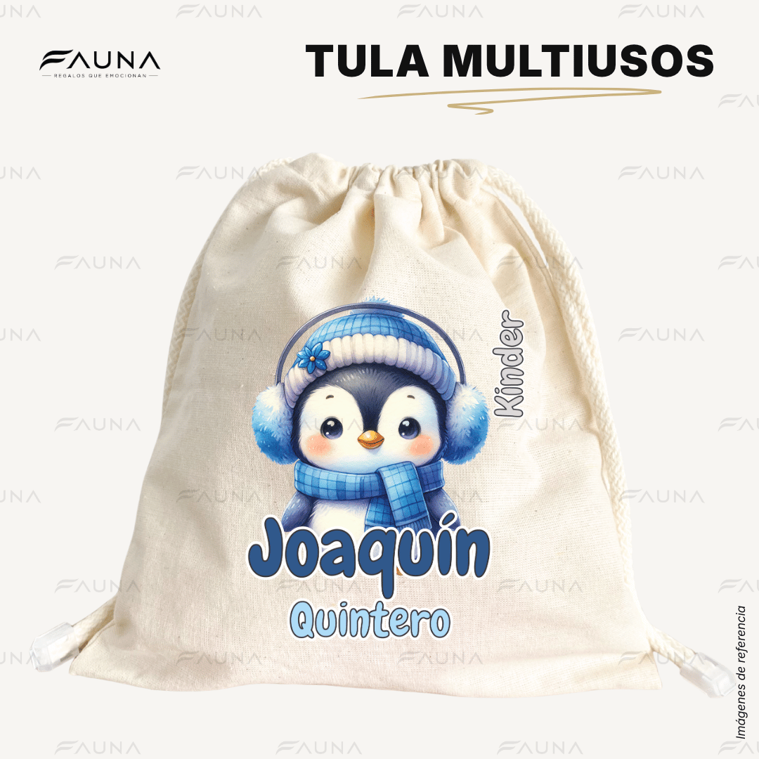 Pingüino ❄️ - Etiquetas Escolares Premium Personalizadas