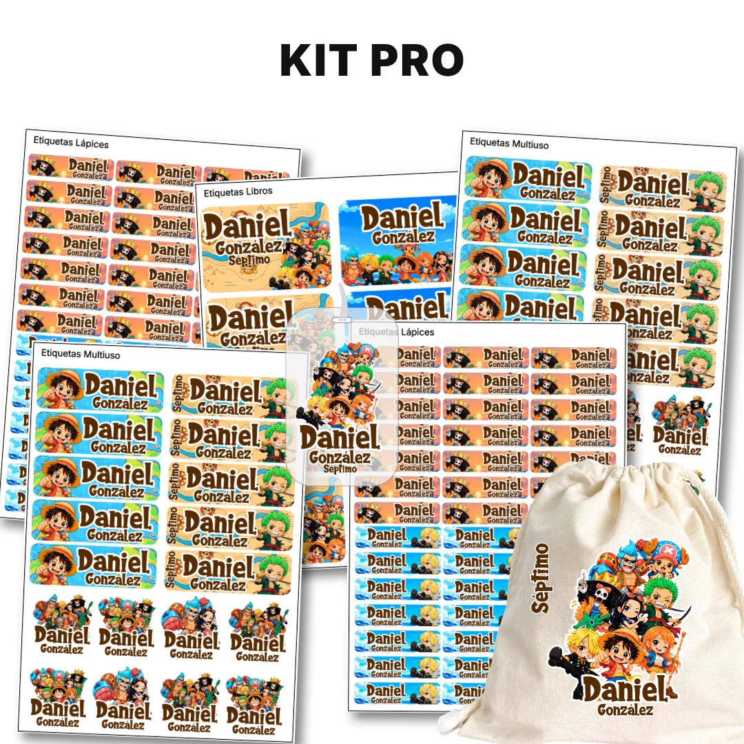 Piratas Aventureros – Etiquetas Escolares Personalizadas