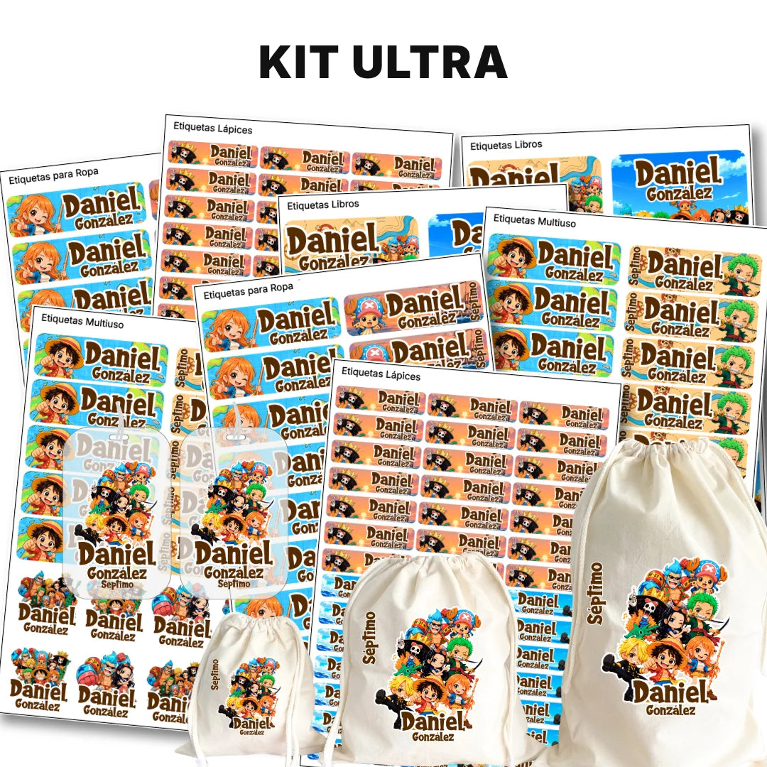 Piratas Aventureros – Etiquetas Escolares Personalizadas