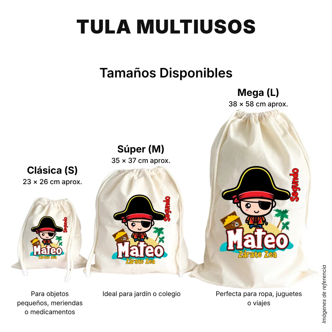Piratas – Tula Multiusos Personalizada