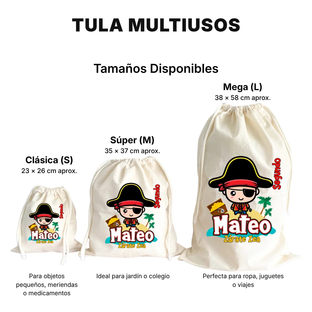 Piratas – Tula Multiusos Personalizada