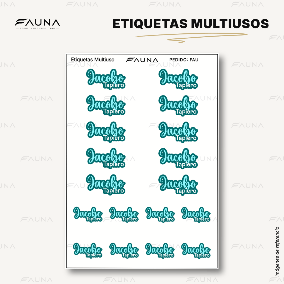 Pop Name – Aqua 💧 - Etiquetas Escolares Premium Personalizadas