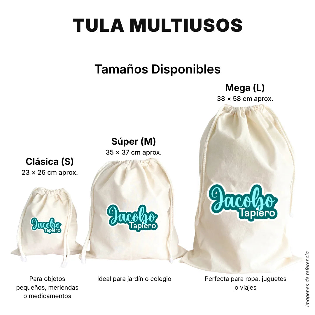 Pop Name Aqua – Tula Multiusos Personalizada