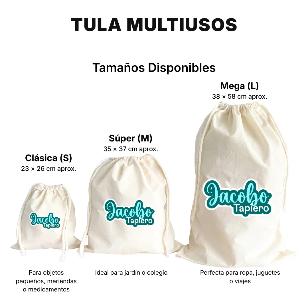Pop Name Aqua – Tula Multiusos Personalizada