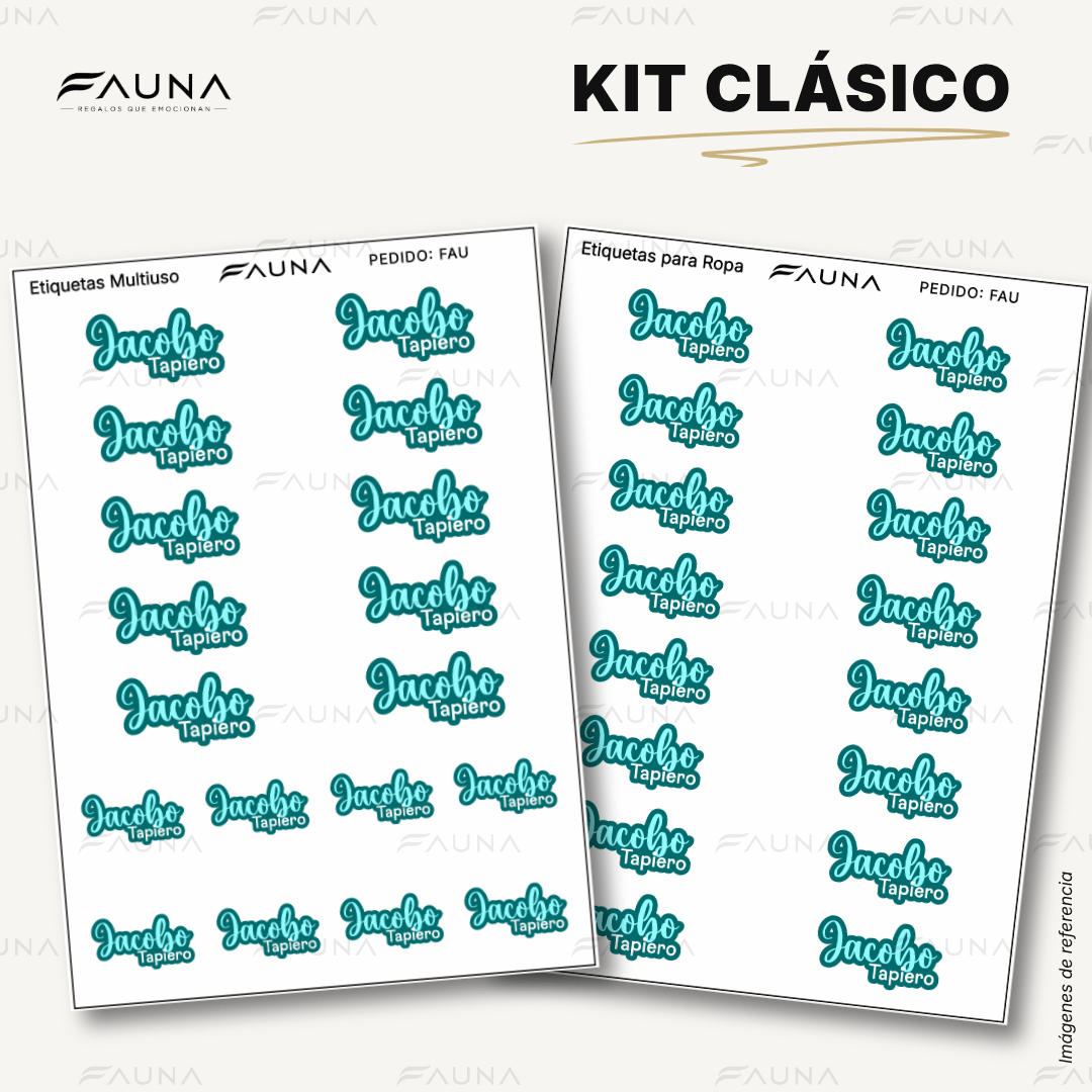 Pop Name – Aqua 💧 - Etiquetas Escolares Premium Personalizadas