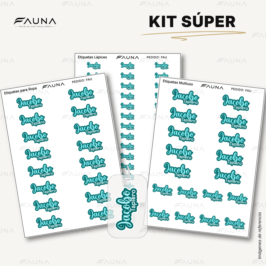 Pop Name – Aqua 💧 - Etiquetas Escolares Premium Personalizadas