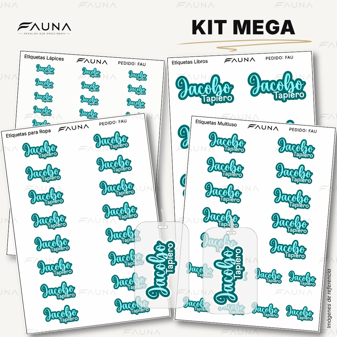 Pop Name – Aqua 💧 - Etiquetas Escolares Premium Personalizadas
