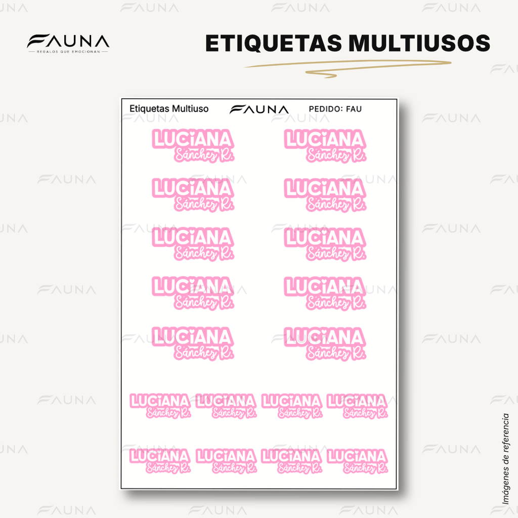 Pop Name – Candy 🩷 - Etiquetas Escolares Premium Personalizadas