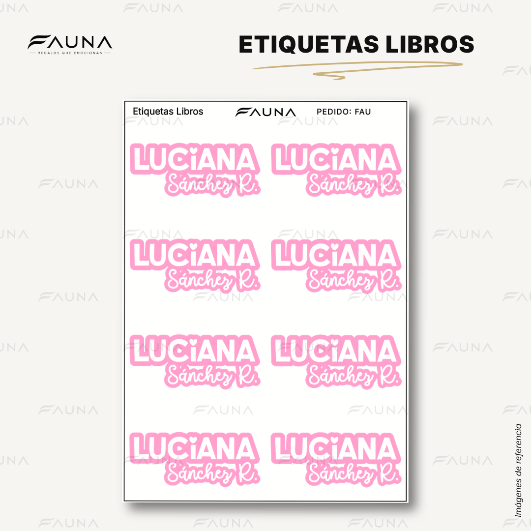 Pop Name – Candy 🩷 - Etiquetas Escolares Premium Personalizadas