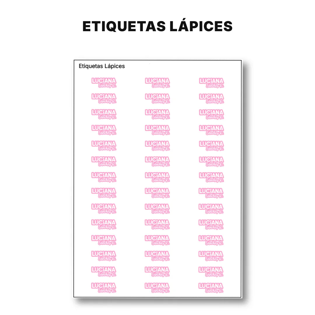 Pop Name Candy – Etiquetas Escolares Personalizadas