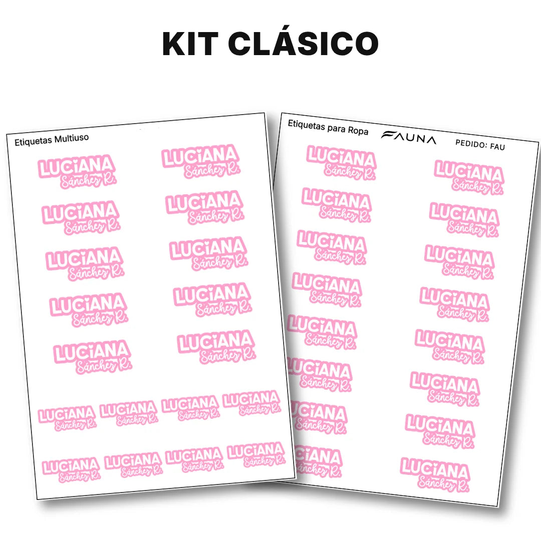 Pop Name Candy – Etiquetas Escolares Personalizadas