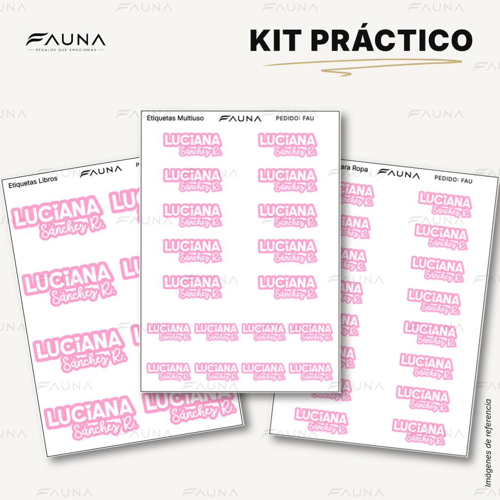 Pop Name – Candy 🩷 - Etiquetas Escolares Premium Personalizadas