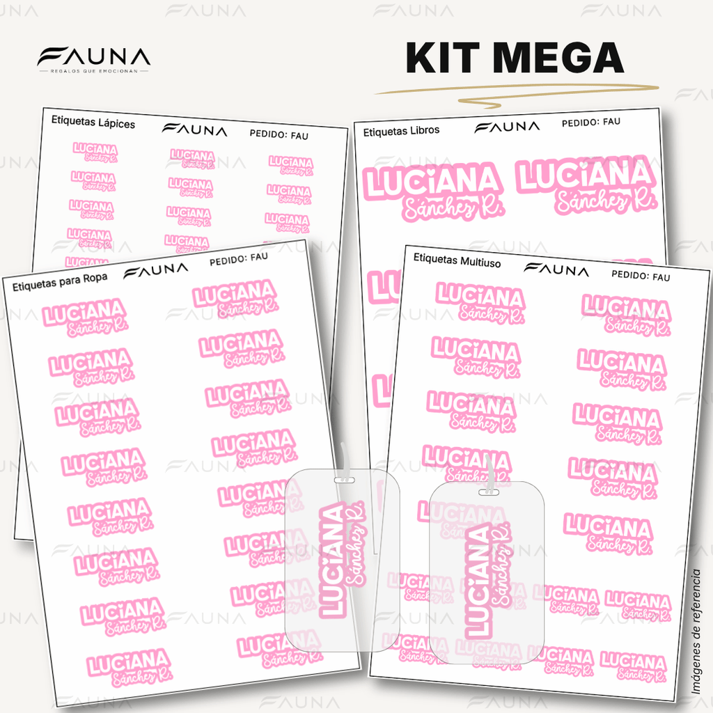 Pop Name – Candy 🩷 - Etiquetas Escolares Premium Personalizadas