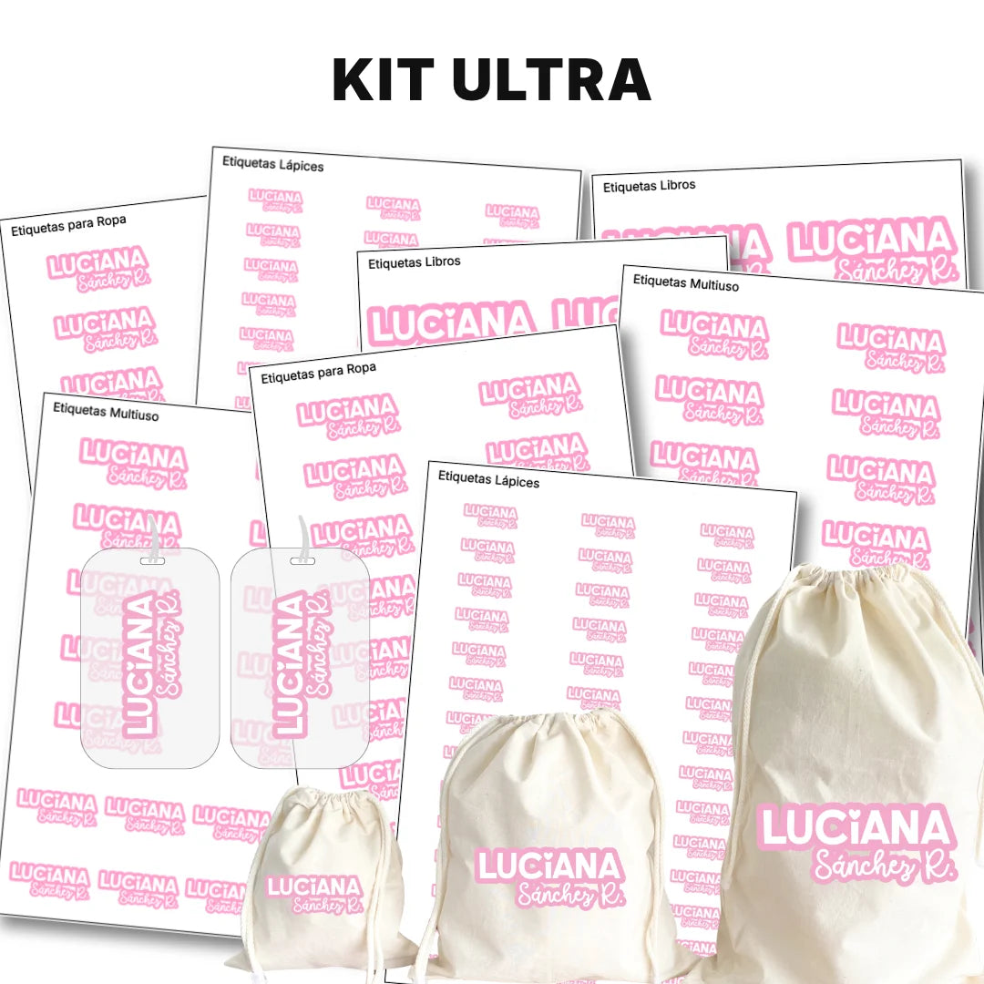 Pop Name Candy – Etiquetas Escolares Personalizadas