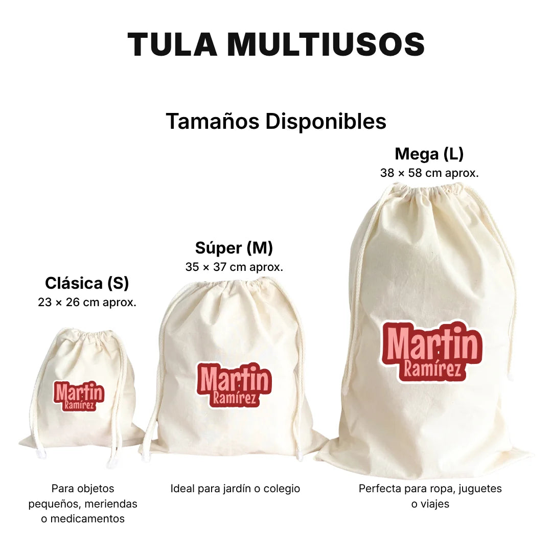 Pop Name Cereza – Tula Multiusos Personalizada