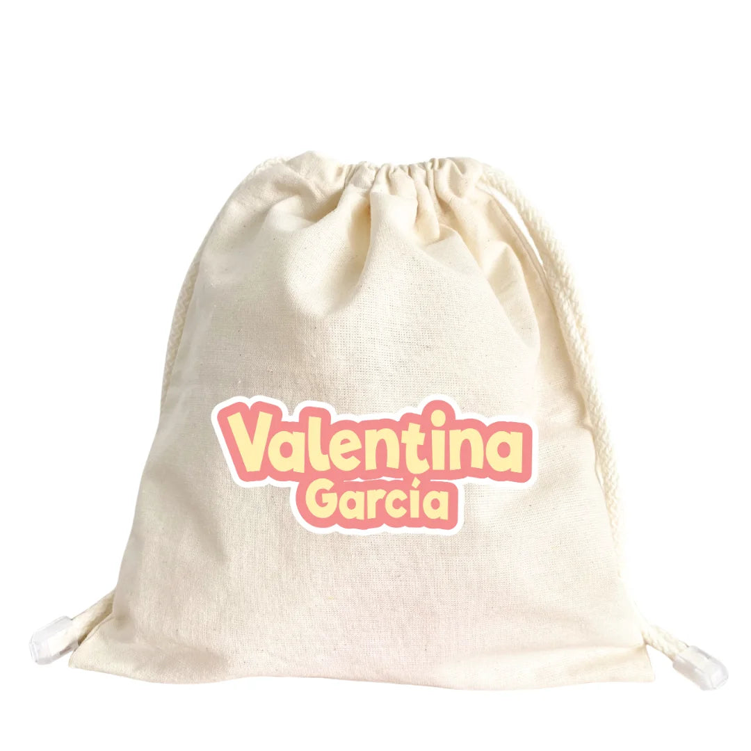 Pop Name Durazno – Tula Multiusos Personalizada