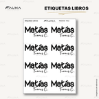 Pop Name – Ink ⚫️ - Etiquetas Escolares Premium Personalizadas