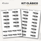 Pop Name – Ink ⚫️ - Etiquetas Escolares Premium Personalizadas