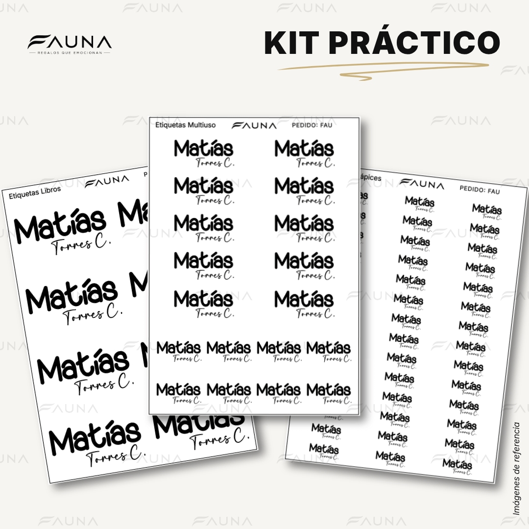 Pop Name – Ink ⚫️ - Etiquetas Escolares Premium Personalizadas