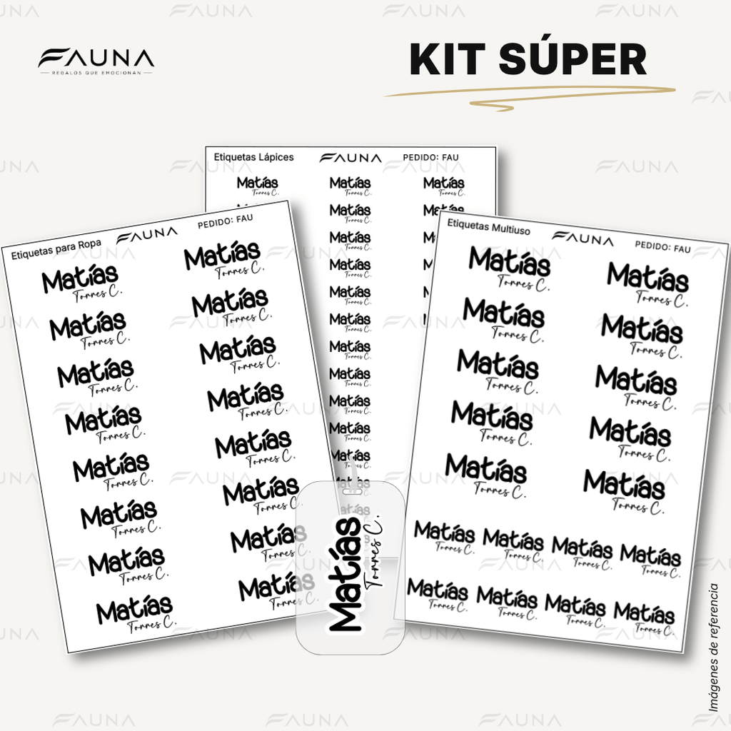 Pop Name – Ink ⚫️ - Etiquetas Escolares Premium Personalizadas