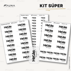 Pop Name – Ink ⚫️ - Etiquetas Escolares Premium Personalizadas