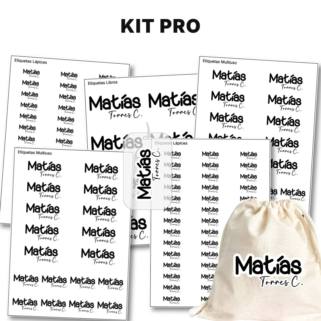 Pop Name Ink – Etiquetas Escolares Personalizadas