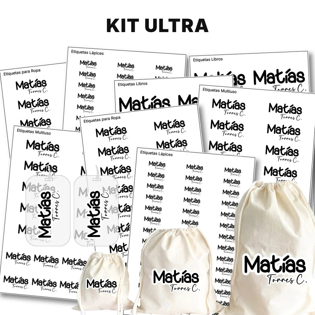 Pop Name Ink – Etiquetas Escolares Personalizadas
