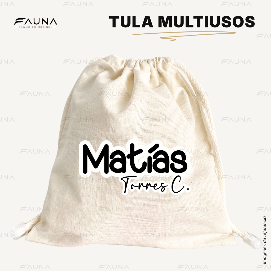 Pop Name – Ink ⚫️ - Tula personalizada – multiusos con nombre