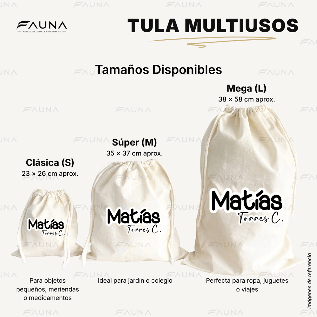 Pop Name – Ink ⚫️ - Tula personalizada – multiusos con nombre