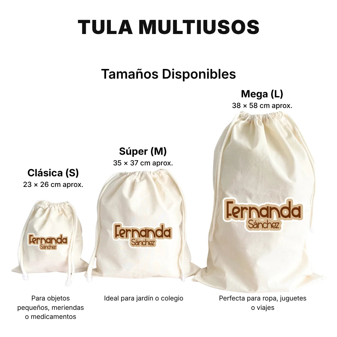 Pop Name Latte – Tula Multiusos Personalizada