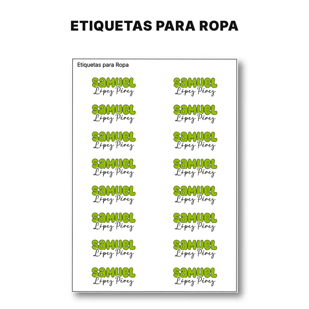 Pop Name Lima – Etiquetas Escolares Personalizadas