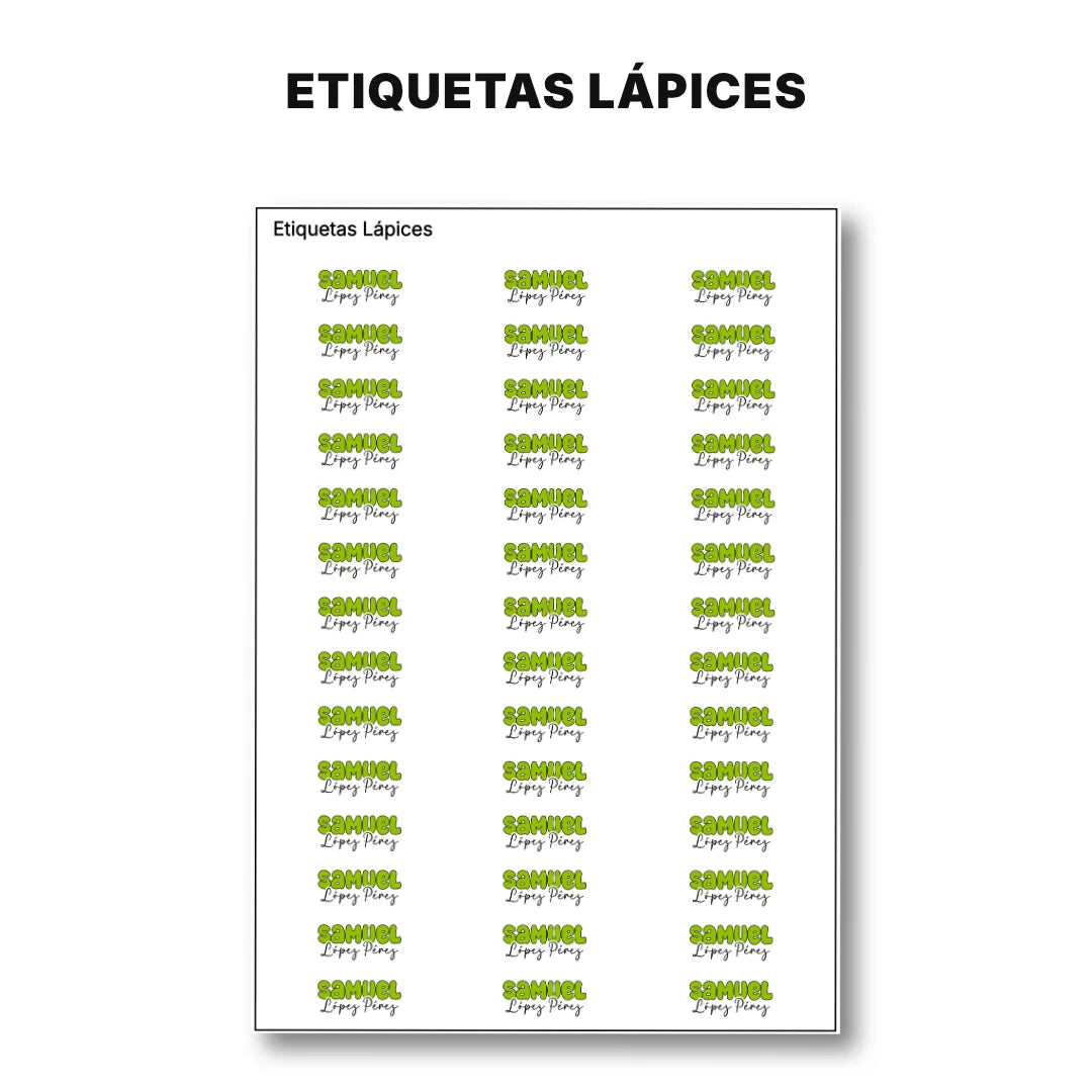 Pop Name Lima – Etiquetas Escolares Personalizadas