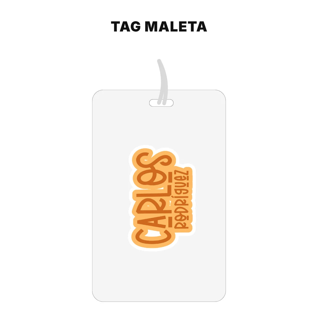 Pop Name Naranja – Etiquetas Escolares Personalizadas