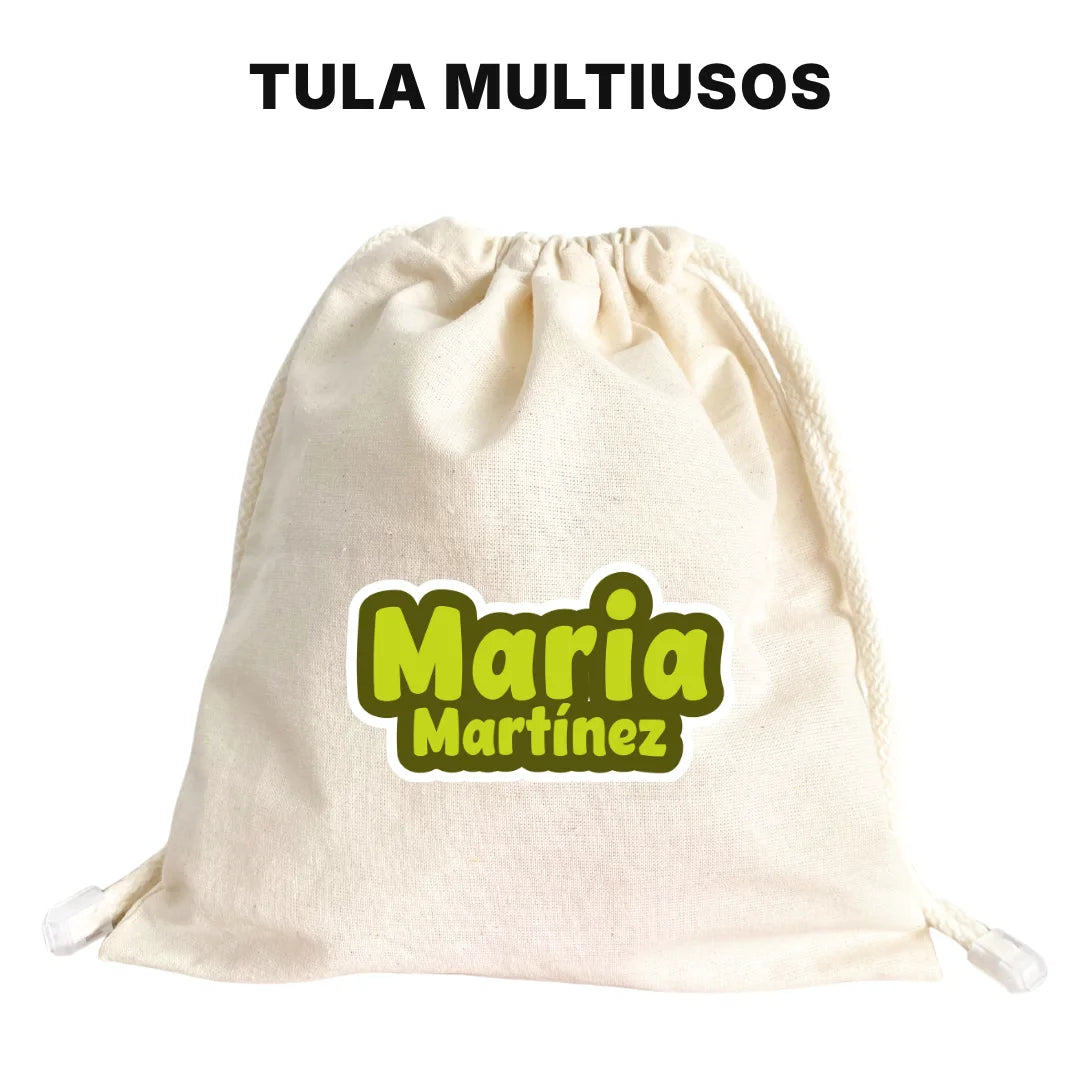 Pop Name Oliva – Etiquetas Escolares Personalizadas