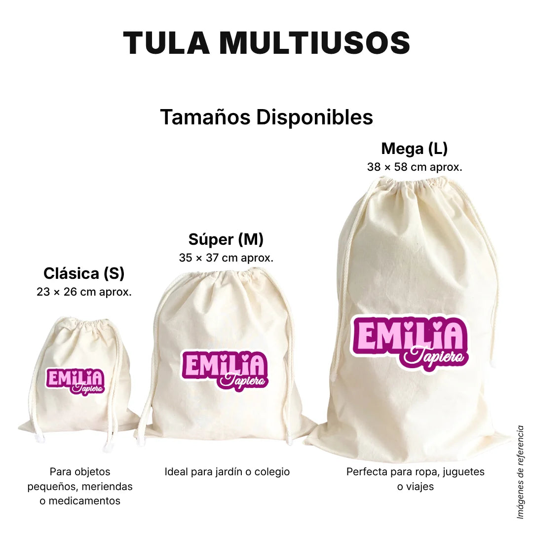 Pop Name Pink – Tula Multiusos Personalizada