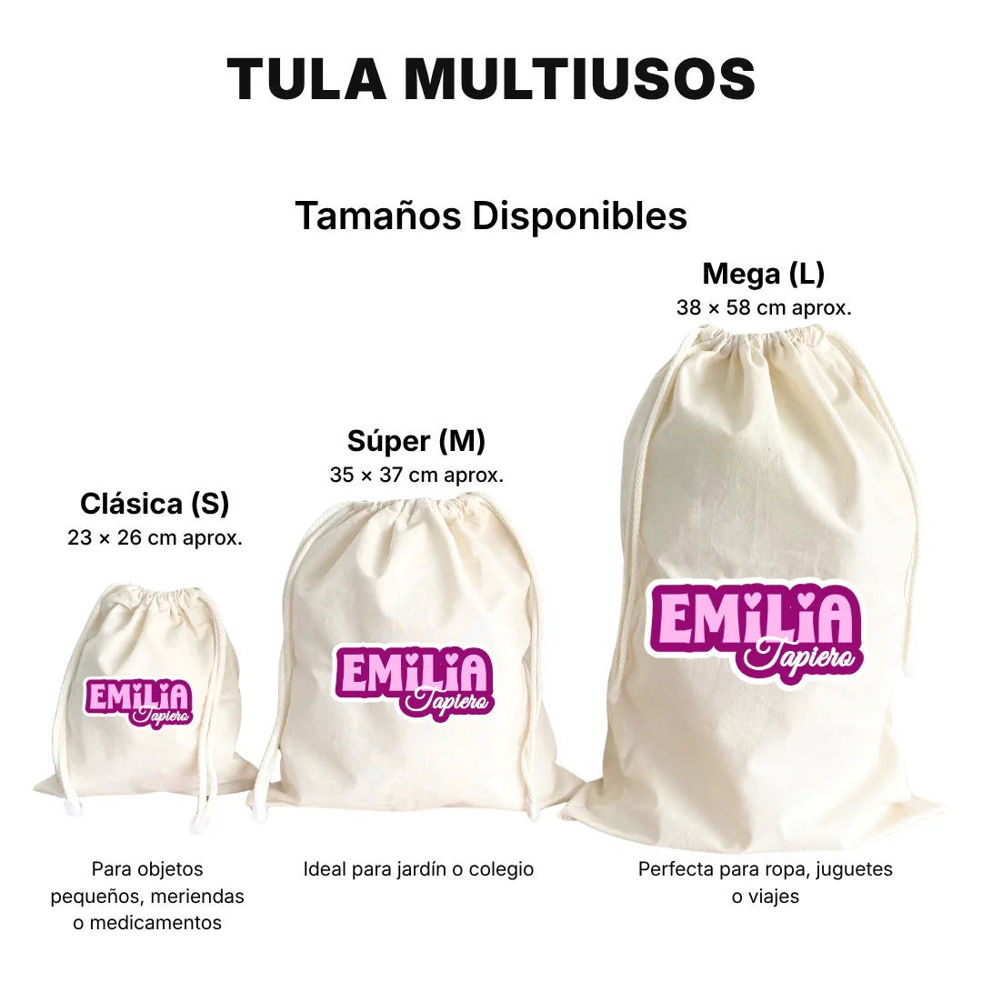 Pop Name Pink – Tula Multiusos Personalizada
