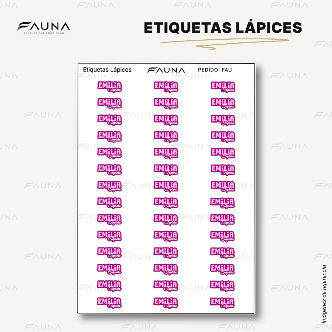 Pop Name – Pink 💖 - Etiquetas Escolares Premium Personalizadas